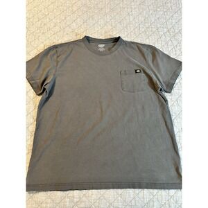 Dickies Pocket T Shirt Mens 2XLT Tall Gray Heavyweight Workwear Cotton Tee